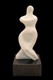 Gorgeous Woman Silhouette  Marble Carving Sculpture Heavy