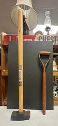 Sears/Craftsman American Hickory Handled Sledgehammer & A Wooden Handle  KSS/C5