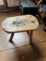 Very Petite Primitive Hand Made Stool