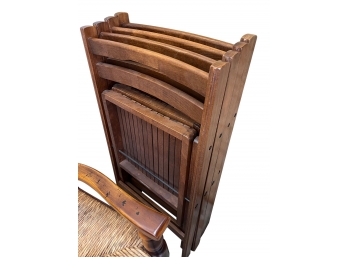 4 Wooden Folding Chairs