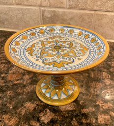 Vintage DERUTA ITALY Petite Pedestal Bowl