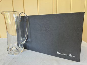 Steuben New In Box Crystal Pitcher