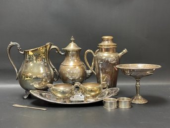 An Assortment Of Vintage Silverplate