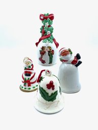 Vintage Grouping Of Christmas Themed Bells