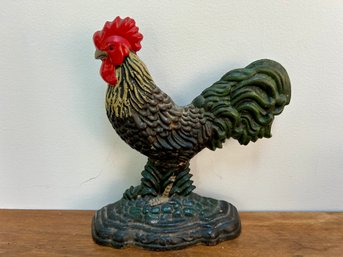 Metal Rooster Door Stop