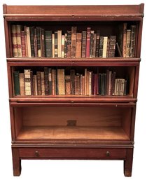 The Globe Wernicke Company Three Stack Sectional Bookcase Pattern 110, Grade 598