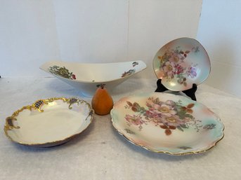Collection Of 4 Pieces Of Vintage Quality China By Various Makers See Photos