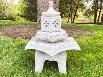 A Carved Granite Pagoda