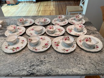 Vintage Royal Sealy ,dessert  Set  For 12.