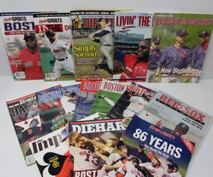 Huge Lot Of Collectible Red Sox Magazines