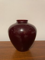 Vintage Doranne Of California Black Glazed Ceramic Vase