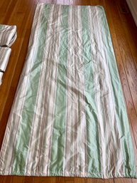 Four Silk Striped Drape Panels - Fully Lined  108' X 49'