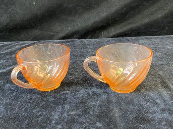 Arcoroc Colored Glass Tea Cup Set