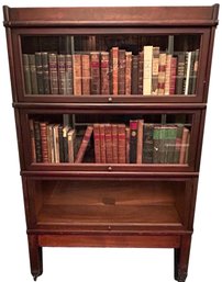 The Globe Wernicke Company Three Stack Sectional Bookcase Pattern 111, Grade 398 1/2