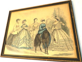 Capewell & Rimmel Ladies Fashions Civil War Era Framed Art