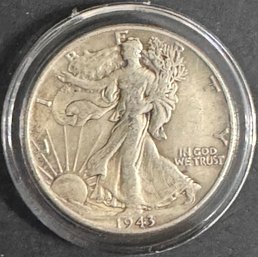 1943 Walking Liberty Silver Half Dollar