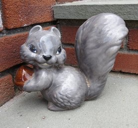 A Ceramic Garden Squirrel