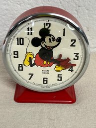Mickey Lovers! 1960s Bayard Mickey Mouse Disney Alarm Clock