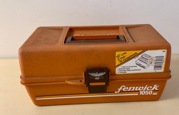 Vintage Fenwick 1050 Tackle Box ~ Hooks, Lures, Weights & More ~ (T)