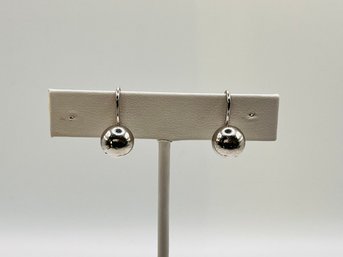 Vintage Silver Ball Clip-On Earrings