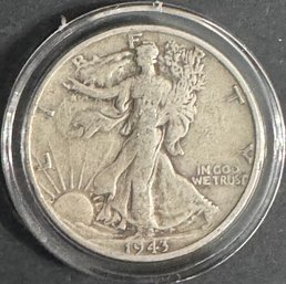 1943-S Walking Liberty Silver Half Dollar