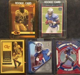 (5) Calvin Johnson Football Cards With Rookies - M