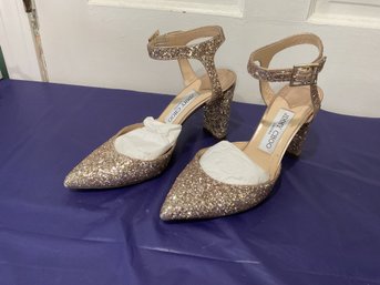 Authentic Jimmy Choo Kambree  Glitter Heels