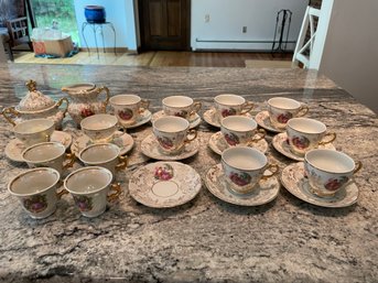 Vintage Hand Painted Demitasse Set And More.