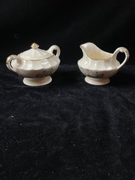 Lyric Pattern Sugar And Creamer Set