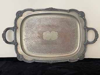 Vintage Victorian Silver Plate Serving Tray