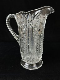 Antique Cut Glass Pitcher