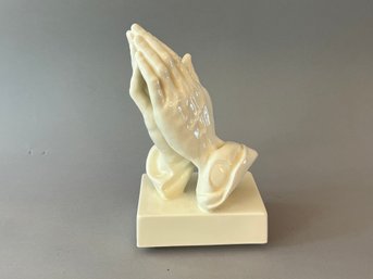 Ceramic Praying Hands Sculpture