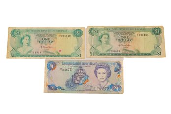 Bahamas & Cayman Islands Banknotes Collection