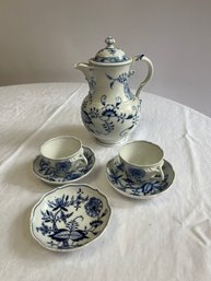 Vintage Meissen Cobalt Blue Tea Set