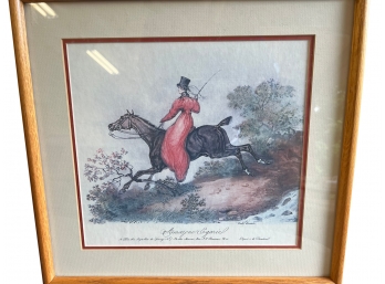 Pair Of Framed French Hunt Prints