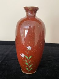 Vintage Japanese Enamel Vase