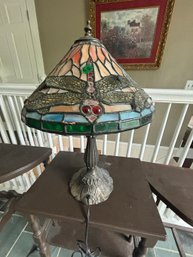 SMALL DRAGONFLY TIFFANY STYLE LAMP