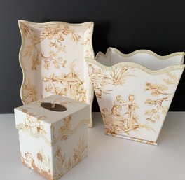 Toile Powder Room Accessories By Legacy Home