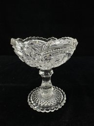 Depression Glass Footed Compote