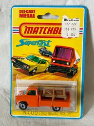 Vintage 1977 MATCHBOX SUPERFAST FORD TRANSIT PICK-UP Sealed/ Mint On Card