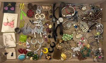 Large Lot Of Costume Jewelry - Including 14k Gold Plate