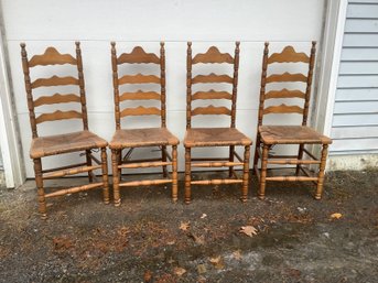 High Point Bending And Chair Co. Ladder Back Chairs Set Of 4