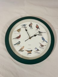 National Audubon Singing Birds Wall Clock