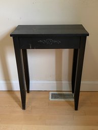 Small Black Side Table With Drawer