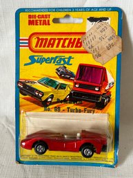 Vintage 1976 MATCHBOX SUPERFAST TURBO FURY- Mint/sealed On Card