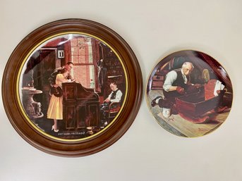 Collectible Norman Rockwell Plates (2)