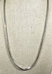 Fine Slinky Sterling Silver Chain Necklace 20' Long