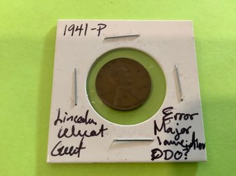 1941 P Lincoln Wheat Cent (error) 52