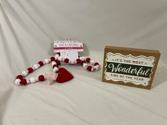 Christmas And Valentine's Day Decor