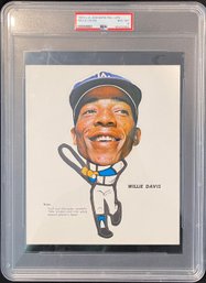 1963 L.A. Dodgers Pin-Ups Willie Davis PSA 8 NM-MT